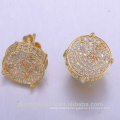 beads for jewelry making fire opal CZ silver earring